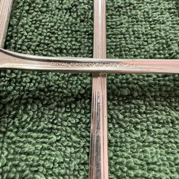 Vintage Royal Saxony silver plate 8” long slender spoons- set of 10 - Picture 4 of 7